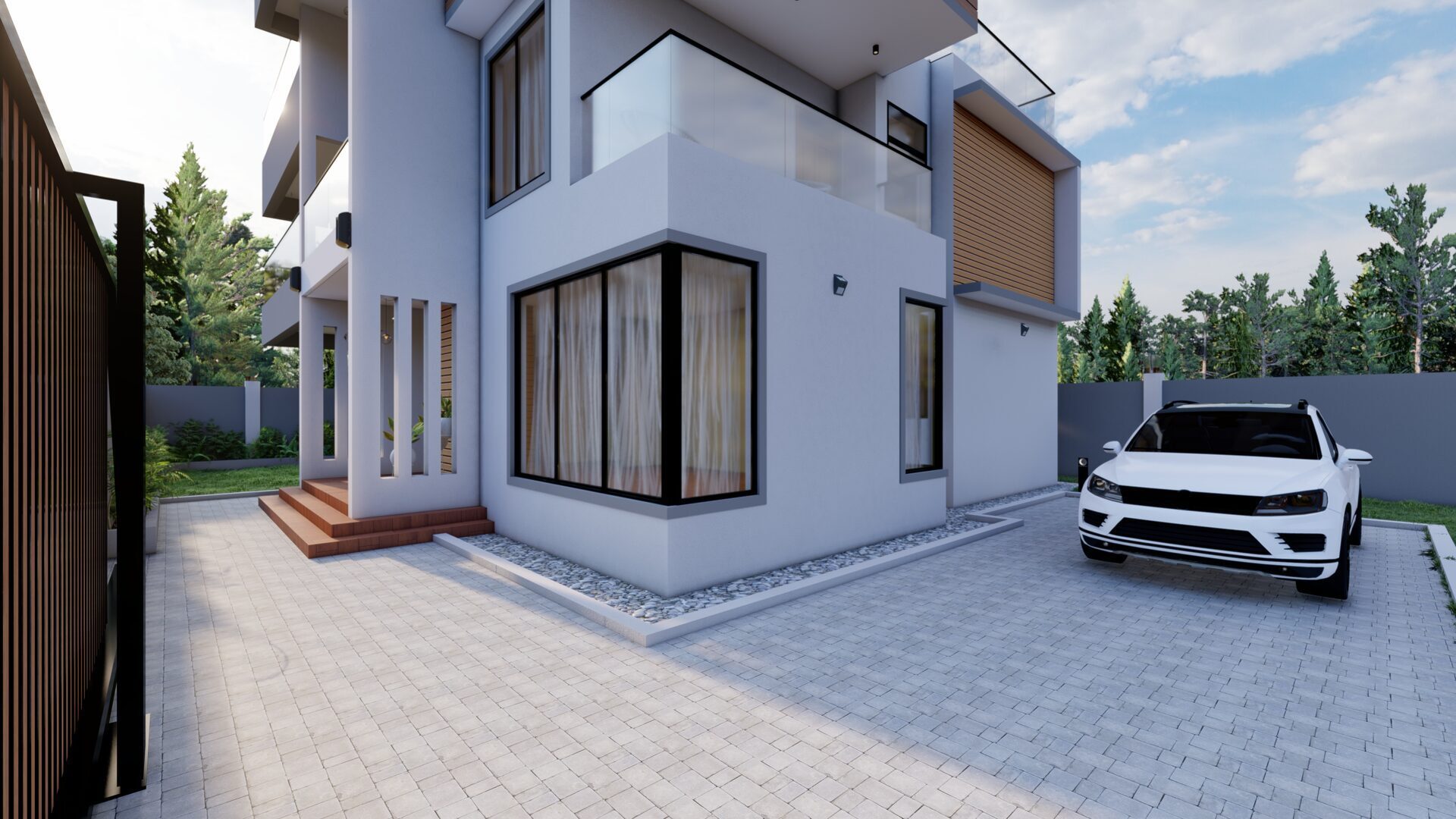 Architectural design of Hilltop Family Residence by ANTRE — residential architecture in Kiambu, Kenya